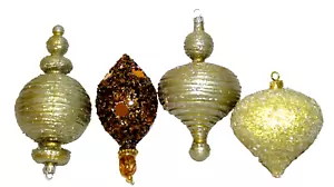 Weihnachtsschmuck Träne Endstücke Glitzer Sammlung 4 - Bild 1 von 4