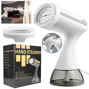 Dampfglätter 1500W 300ml Dampfbürste Schnellaufheizender Garment Steamer Weiß - Bild 1 von 11