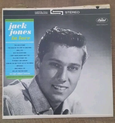 VTG Jack Jones In Love Record Vinyl 12" LP 33 RPM STT 2100 Capitol Records Foto 1 de 4