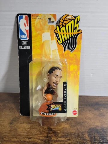 Allen Iverson Action Figure NBA Jams Court Collection 76ers Mattel Cover