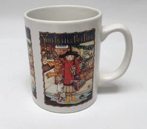 Taza de café de Navidad Mary Engelbreit You’d Better Not Pout 10 OZ - Imagen 1 de 3