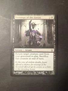 Footsteps of the Goryo Saviors of Kamigawa SOK poco común inglés LP MTG - Imagen 1 de 2
