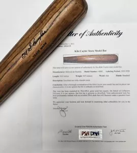 KIKI CUYLER H&B 40 H.C. VINTAGE BAT (1925-30) PSA CUBS PIRATES HALL OF FAME - Picture 1 of 9