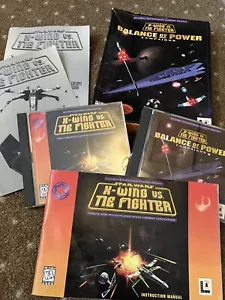 X-Wing vs Tie Fighter PC Game + Balance of Power Campaign game ext. PC/CDROM - Picture 1 of 12