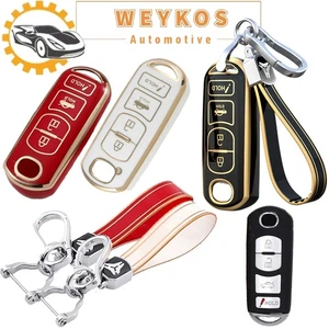 4 Button Smart Key Fob Cover Case For Mazda 3/6/8 Miata MX-5 CX-3 CX-5 CX-7 CX-9 - Picture 1 of 10
