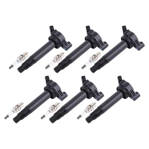 6pcs Ignition Coil + Spark Plugs for Lexus ES330 RX330 Toyota Camry 3.3L 2004-06 - Bild 1 von 17