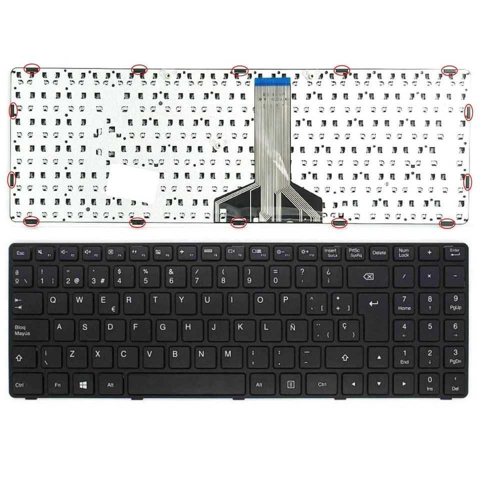 VER DESCR. TECLADO PARA PORTÁTIL LENOVO 6385H-SP PK1310E1A12 PK131OE1A12 NB-99-6385H-LB-00-