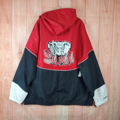 Chaqueta Mitchell & Ness Para Hombres 2XL Negra Roja Alabama Crimson Tide Equipo de Baloncesto Foto 1 de 4