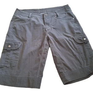 Kuhl In The Mountains Culture Womens Size 8 Hiking Cargo Shorts Gray 11" Inseam - Picture 1 of 14
