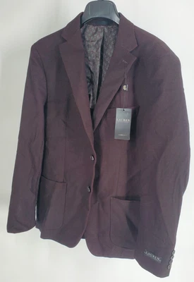 Lauren Ralph Lauren Blazer Mens 40 Regular Wine Black Classic Fit Lacota Jacket - Image 1 of 4