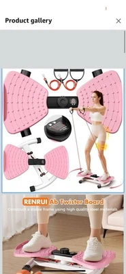 Máquina de torção de cintura ferramenta de exercício fitness, monitor LED AB Twister Board, 300 lb - Imagem 1 de 4