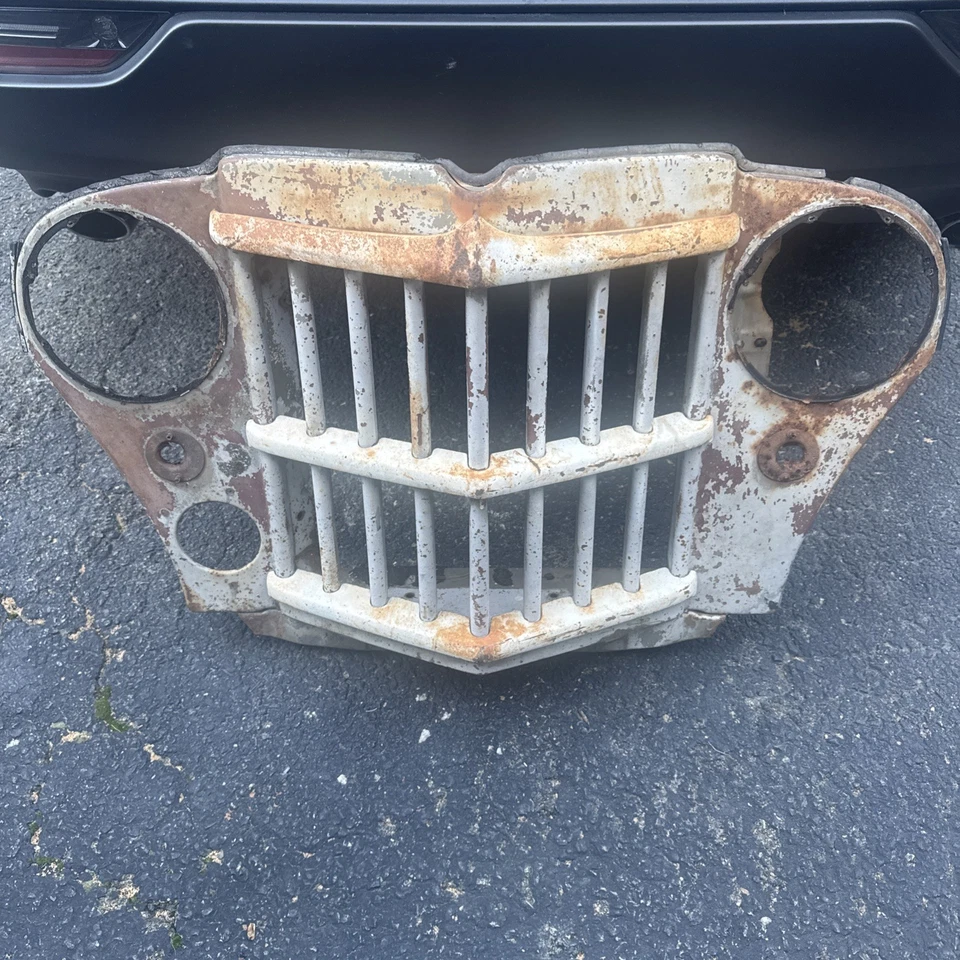 Carcasa de parrilla original Willys Jeep Truck & Wagon Ratrod de los años 50 como se muestra sin envío Foto 1 de 4