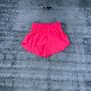 Pantalones Cortos Lululemon Mujer Talla 6 Track That Tiro Alto Corto 3" Forrado Loved Rojo Rosa - Imagen 1 de 8