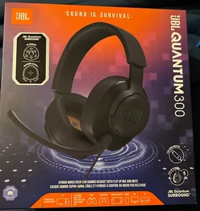 JBL Quantum 300 Wired Over-Ear Gaming Headset Schwarz Neu - Bild 1 von 6