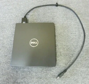 Dell K01B eSATA Laptop External EMedia Bay USB DVD-RW Slim Optical Drive + Cable - Picture 1 of 5