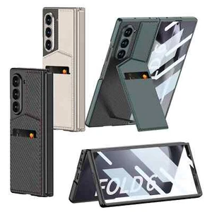 Leather Case For Samsung Galaxy Z Fold 6 Stand Cover Built-In screen protection - Picture 1 of 23