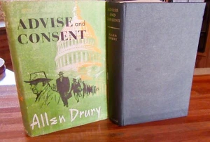 Advise and Consent ~ Allen Drury. RARE 1st UK 1960 HbDj Pulitzer Prize in MELB - Bild 1 von 12