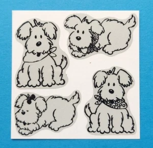 Stickeralbum Sticker Vintage 90er Jahre reflektierend Reflektor Hunde bsb OVP - Bild 1 von 3