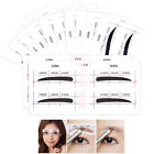 24/48/52 Pairs Quick Eyebrow Template Stickers Guide Card Stencils Makeup Too Pe