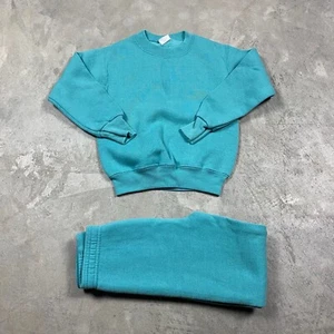 VTG 90s Pro Spirit Girls S Sweatshirt Sweatpants Kids Sweat Suit Top Bottom Set - Picture 1 of 11