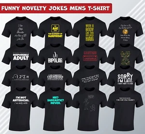 Mens Funny T-Shirts novelty t shirts joke t-shirt clothing birthday tee - Picture 1 of 19