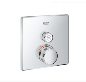 GROHE SmartControl Thermostat Valve with 1 Valve Chrome 29123000 + 35600000