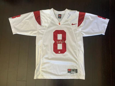 Camiseta Dwayne Jarrett Autografiada USC Trojans Carolina Panthers NFL GAI Certificado de Autenticidad Foto 1 de 4