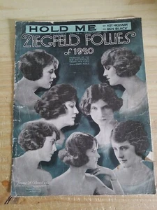 Hold me 1920 sheet music city Ziegfeld Follies of 1920.Rougher shape.Check photo - Picture 1 of 5