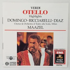 Maazel Verdi Otello CD Near Mint + Free Outer Sleeve Opera - Picture 1 of 2