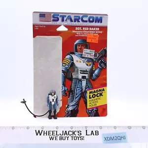 SGT. Red Baker 100% komplett mit Cardback Starcom 1986 Coleco Vintage - Bild 1 von 5