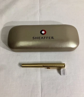 Sheaffer Agio компактный - угол матовый 22K золото пластина - средний Nib перьевая ручка  - Изображение 1 из 4