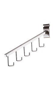 SSWBasics 5-J-Haken Wasserfall Chrom Blende für Drahtgitter - 5er Pack - Chrom - Bild 1 von 1