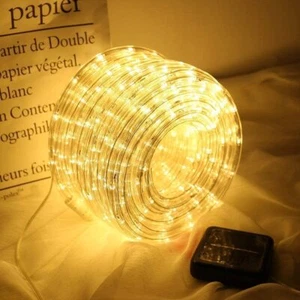 7M/50 LED Solar String Lights Fairy Outdoor Garden Party Xmas Wedding Lamp Decor - Picture 1 of 12