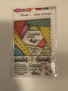 Stampendous Clear Cling Rubber Stamp Set "Quilt Hugs" 24173 FAST FREE shipping - Picture 1 of 2
