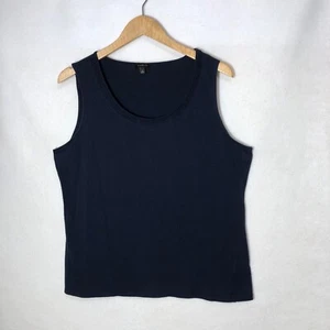 Talbots Ruched Neck Tank Top Womens Size XL Summer Orig $69 - Picture 1 of 7
