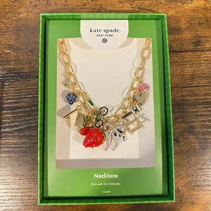 Kate Spade New York x Target Necklace Chunky Charm Statement - Picture 1 of 6