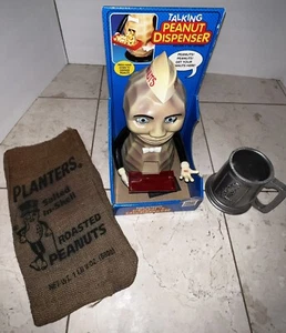 Peanuts Lott-Talking Peanuts Dispenser, Planters Peanut Pewter Mug and Bag - Picture 1 of 12
