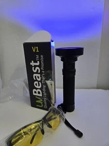 UvBeast V1 UV LED Flashlight & Glasses Battery Beast - Picture 1 of 10