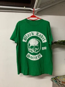 T-Shirt schwarz Label Society grün Baumwolle volle Größe Unisex - Bild 1 von 3