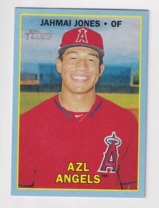 2016 Topps Heritage Minors BLUE BORDER #80 JAHMAI JONES RC Rookie 17/99 Tigers - Picture 1 of 2