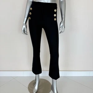 Derek Lam Damen Navy Crop Hose Gr. 0 - Bild 1 von 8