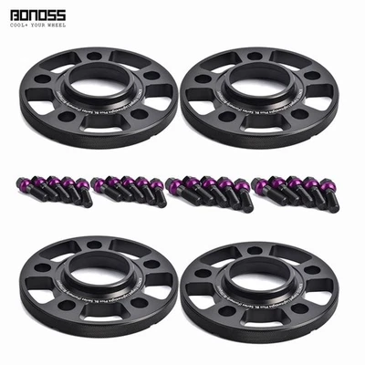 Kit de 2 espaciadores de rueda negros de 12 mm + 2 15 mm para Audi RS5 8T 8F RS6 C7 RS7 4G S8 D4 Foto 1 de 4