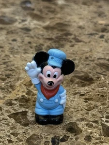Vintage Mickey Mouse Train Conductor Figurine Disney Made in Mexico Rare - Picture 1 of 6