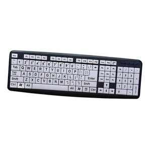 107 Keys Large Print Computer Keyboard Full Size High - Picture 1 of 3