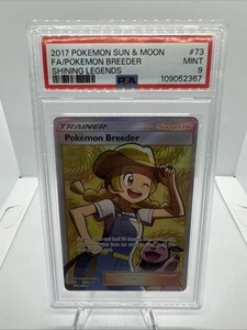 2017 Pokemon S & M Shining Legends #73 Pokemon Breeder PSA 9 MINT - Picture 1 of 2