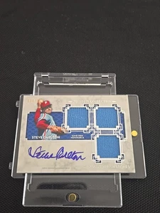 2014 topps museum collection Steve Carlton patch auto 029/150 - Picture 1 of 17