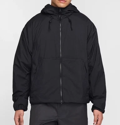 NUEVO $250 NIKE TECH CHAQUETA TÉRMICA CON CAPUCHA CREMALLERA COMPLETA NEGRA HJ2932-010 TALLA XL-ALTA Foto 1 de 4