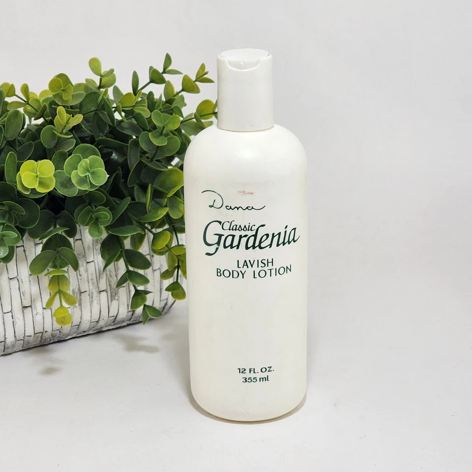 Loção Corporal Dana Classic Gardenia Lavish 12 fl oz/355 ml Descontinuada Muito Bom Estado - Imagem 1 de 3
