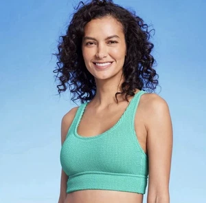 Kona Sol strukturiertes gepolstertes Bikini Oberteil Gr. XS 0-2 - hell türkisgrün - NEU - Bild 1 von 6