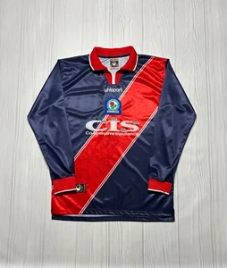 Camiseta deportiva de manga larga Blackburn Rovers Uhlsport 1999-2000 de colección - Imagen 1 de 24